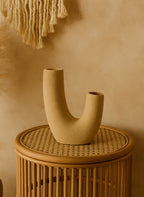 Minimalist Double-Neck Sculptural Vase