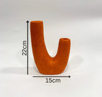 Minimalist Double-Neck Sculptural Vase