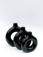Serene Halo Sculptural Vase Collection (3 pcs set )
