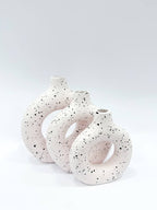 Serene Halo Sculptural Vase Collection (3 pcs set )