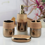 Luxury Ceramic Bathroom Accessories Set – 4 Pieces