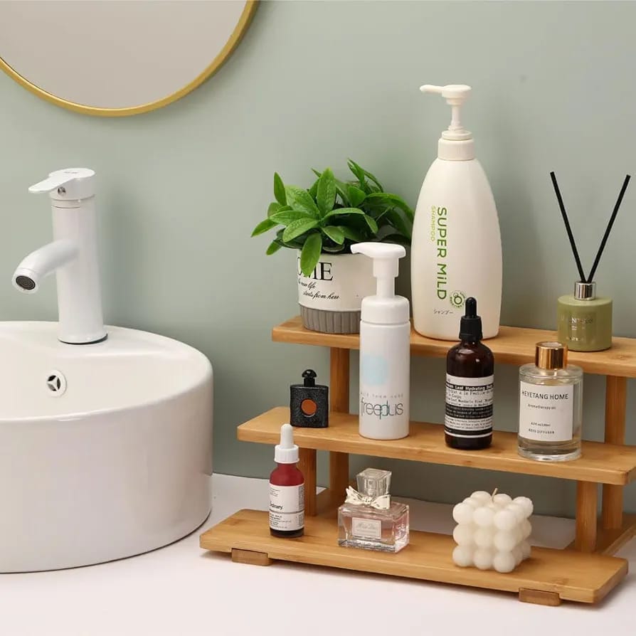 Modern Bamboo Rack Organizer 