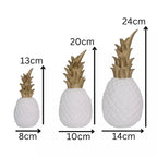 3 pcs set of Decorative Pineapple Figurines
