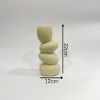 Contemporary Textured Triple Sphere Vase