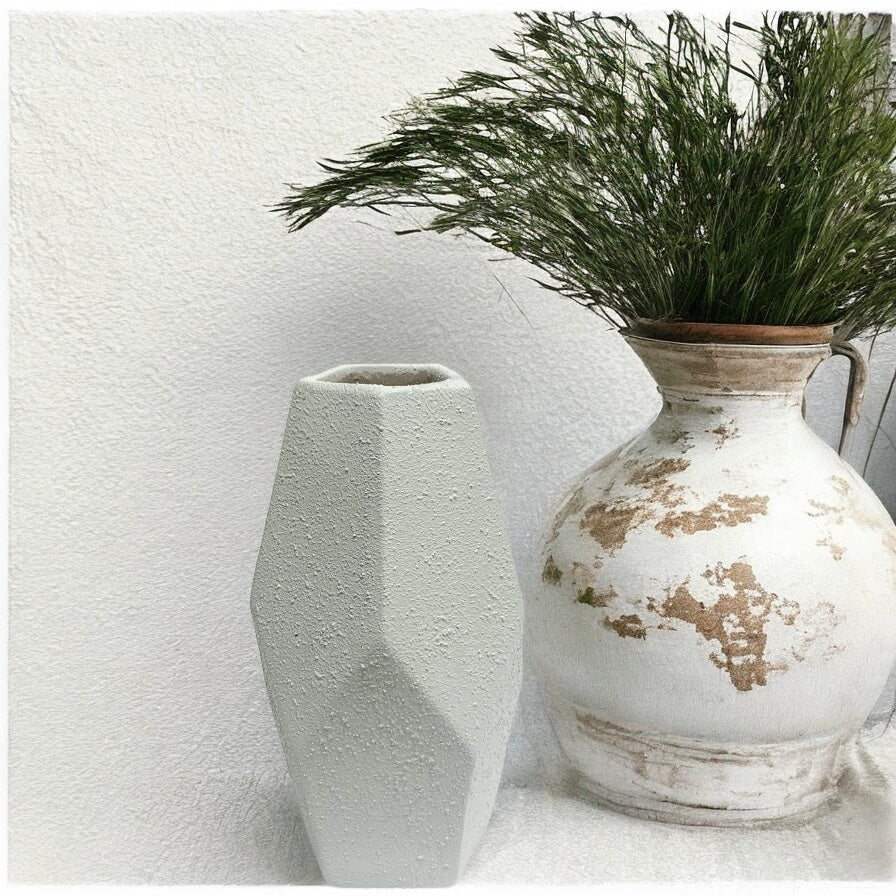 Modern Geometric Textured Vase